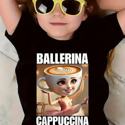 Y2K Boys Girls Italian Brainrot Animals Kids T-shirt Tung Tung Tung Sahur Short Sleeve Tops Funny Meme Cute Tee Summer Clothing
