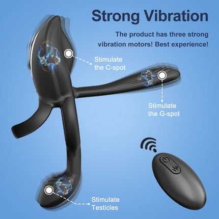 Couple Vibrator Sex Cockring with Dual Motor Delay Ejaculation Penisring Remote Control Cock Penis Ring Adult Sey Toys for Men