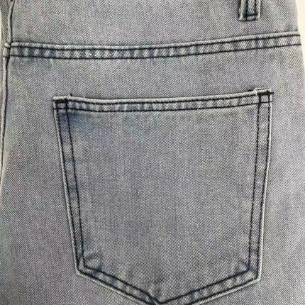 Men's American Retro Casual Cargo Jeans, Loose Fit, Solid Color, Fashion Essential