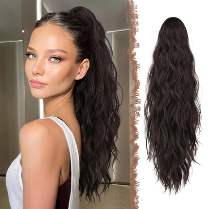 Claw Clip Ponytail Extension for Women Long Wavy Hair Extensions Fluffy Natural Looking Synthetic Clip in Ponytail Hairpiece