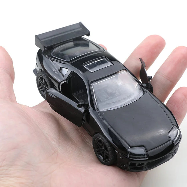 (Bagged) 1:36 Alloy Car Model Modeling Vehicle Supra Racing Sports Pull Back Car Ornaments Collection Toys For Boy Child