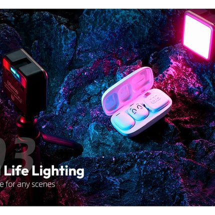 Ulanzi VL49 RGB Camera Light LED Video 2500K-9000K 800LUX Magnetic Mini Fill Light 3 Cold Shoe 2000mAh Type-C for Youtube