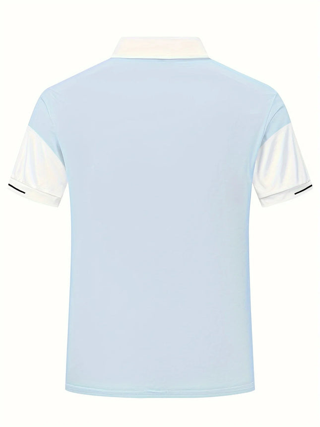 2026 Men's Casual Lapel Button Short Sleeved Simple Polo Shirt Men's Fashionable Summer Comfortable Top Hot Selling Item