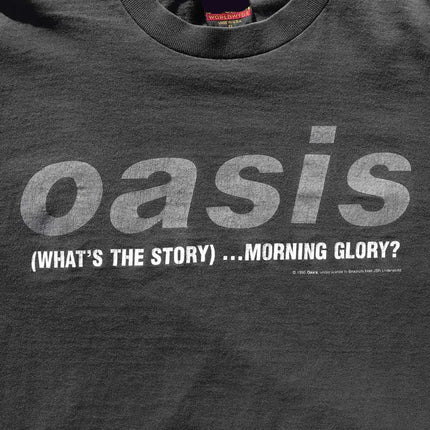 Summer New Oasis Band Men Harbor Style Heavy Cotton Oversize High Street Casual Loose Short Sleeve T-shirt Unisex Autumn Winter