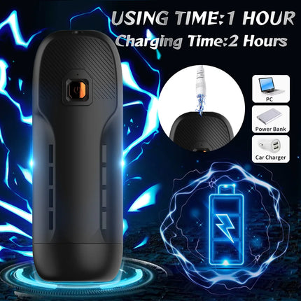 Automatic Male Masturbator Male Sex Toys with 9 Thrusting & 9 Rotating Modes Pocket Pussy Sex Machine Electric Thrusting Cup