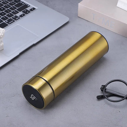 500ML Temperature Display Thermos Cup Stainless Steel Divided Thermos Bottle Outdoor Vacuum Insulated Cup Father's Day Gift