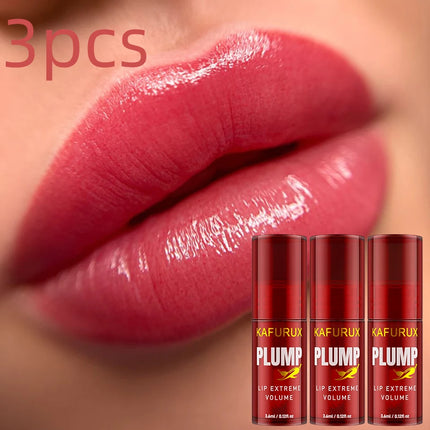 3 Pcs Lip Plump Moisturizing lip Oil Long Lasting Lip Gloss Serum Instant Volumising Essence Oil Repair lip Fine Lines Makeup