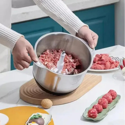 5L EU Standard Stainless Steel Multifunctional Food Crusher Electric Vegetable Meat Grinder Chopper Cutter for Home Kitchen