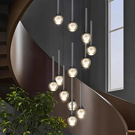 Modern home decoration crystal chandelier, stair Pendant lamp, living room Pendant lights, interior lighting