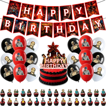 HOT Birthday Party Decorations Balloon Sets Disposable Party Plates Tablecloths Kids Birthday Gifts Baby Showers