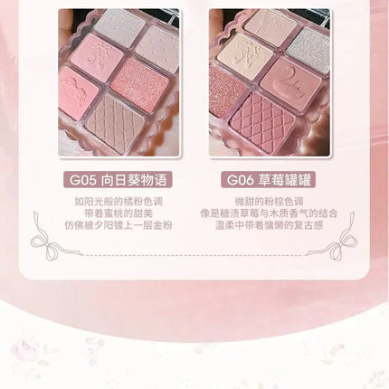 Gogotales Gem Series Eyeshadow Disc Ballet Swan Earth Color Korean Daily Light Makeup Matte Pure Sexy Portable Eyeshadow Makeup