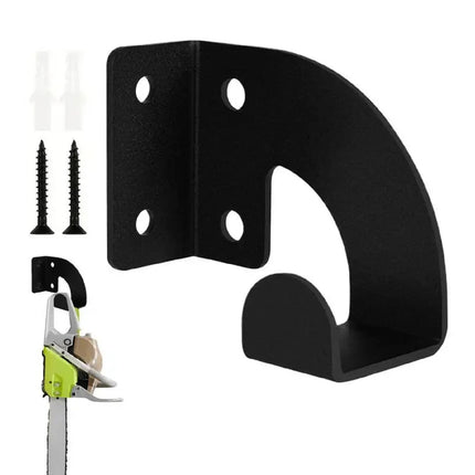 Heavy Duty Metal Chainsaw Wall Mount Hanger,Workshop Tool Storage Rack,Hanging Holder for Garden Trimmers,Lawn Mower&Hedge Shear