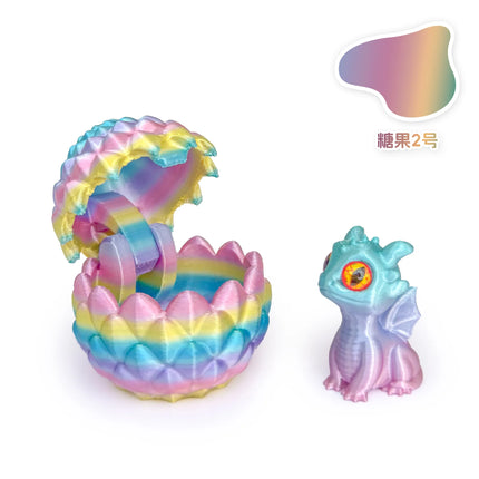 3D printed toys, artistic dragon egg sculptures, hatching dragon babies, modern home decor, mini desktop decorations, gifts