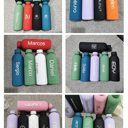 Custom Logo Thermos Large Vacuum Flask Stainless Steel Portable Thermos Bottle Outdoor Sports Water Bottle Travel Mug 500/750ml