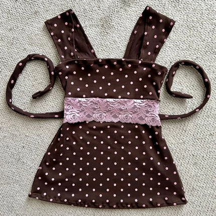 Y2k Tank Top Polka Dot Cute Fashion Sleeveless Top Streetwear High street Casual Chic Unique Classic Minimalist Cool Women Vest