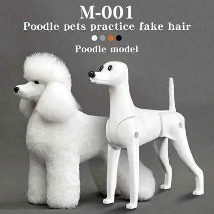 Poodle dog pet professional beauty simulation wig model practice special skeleton environmentally friendly PE material