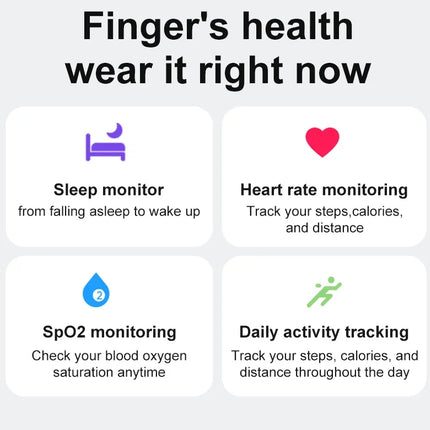 R08 Smart Ring For Men Women Touch Control Function Health Monitor IP68 5ATM Waterproof Skin Temperature Measure Smart Ring New
