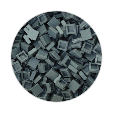 200/330/660pcs MOC Pixel Particles Plate Smooth 1x1 DIY Building Blocks Flat Square Bricks Halloween Christmas Children Toy 3070
