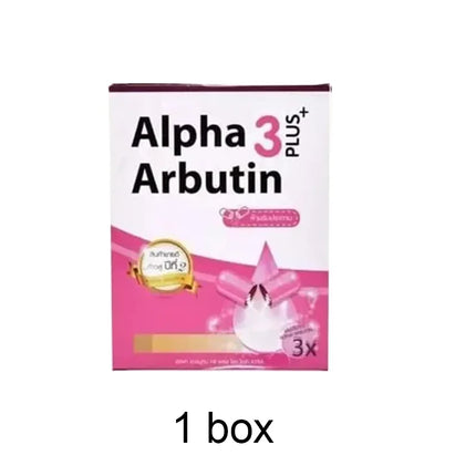 3 boxes Alpha Arbutin 3 Plus Powder Mix With Lotion Skin Lightening Brighten Reduce Dark Skin Blemishes