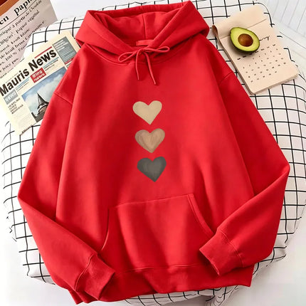 Casual Love Heart Print Hoodies Spring Autumn Winter Casual Hoodies Sweatshirts Men Women Graphic Hoodie Sweatshirt