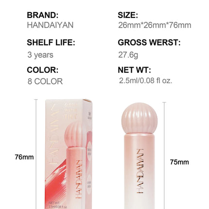 HANDAIYAN Moisture Lip Gloss Long Lasting Waterproof Lipstick Non Stick Cup Korean Cosmetics Makeup For Women Beauty Gifts