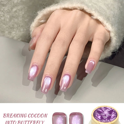 12g Reflective Magnetic Cat Eye Gel Polsih 12 Colors Set Soak Off Varnish Semi Permanent Holographic Cat Eye Gel Nail Art