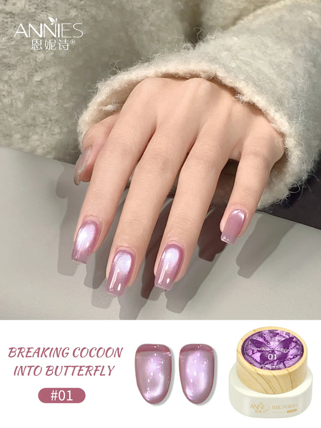 12g Reflective Magnetic Cat Eye Gel Polsih 12 Colors Set Soak Off Varnish Semi Permanent Holographic Cat Eye Gel Nail Art