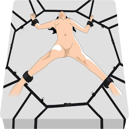 OEM  Factory Direct Sale Bdsm Fetish Slave Handcuffs Bed Restraints Bondage Gear Ankle Cuffs Role Play Sex Game