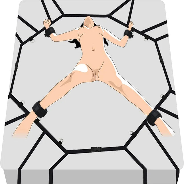 OEM  Factory Direct Sale Bdsm Fetish Slave Handcuffs Bed Restraints Bondage Gear Ankle Cuffs Role Play Sex Game