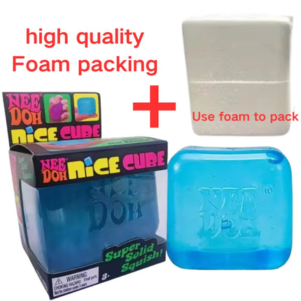 Trending Nee Doh Jellyfish & Cube Squish Toy, Soft Jelly Squeeze Stress Relief Fidget Toy, Sensory NeeDoh for Kids & Adults