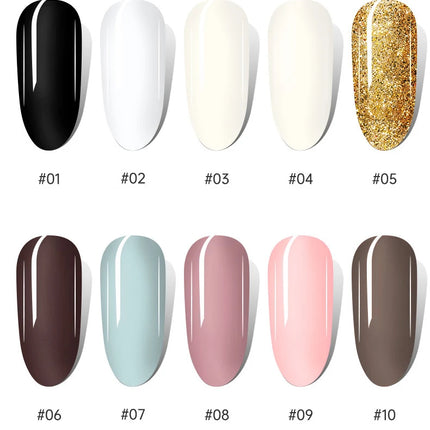 40 Colors Nail Polish Quick Dry No-bake Lasting Water-based Tearable Manicure Not Easy To Fade Semi-permanent Varnish Nail Art