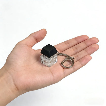 Click Button Fingertip Button Keychain Keyboard Switche ABS Mechanical Switch Keychain Fun Decompression Button Pendant