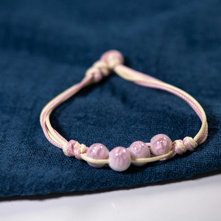 Love stone women's ceramic bracelet Female hand-woven couple small wholesale jewelry #5347