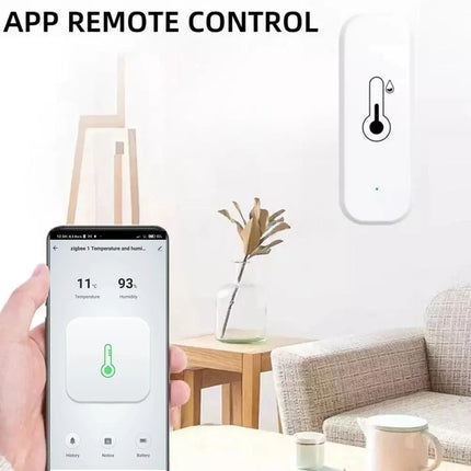 Tuya Zigbee 3.0 Smart Temperature Humidity Sensor wifi APP Remote Monitor Voice Control SmartLife APP for Alexa Yandex Alice