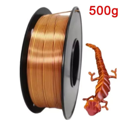 Dual Color Filament Silk PLA 1.75mm 1kg/500g/250g 3D Printer Filament High SpeedShiny PLA Multicolor Black Red Blue Bundle