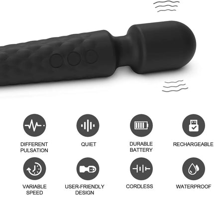 Powerful Vibrating AV Vibrator Magic Wand Clitoris Stimulator Sex Toys for Women G Spot Massager Adult Female Sex Erotic Product