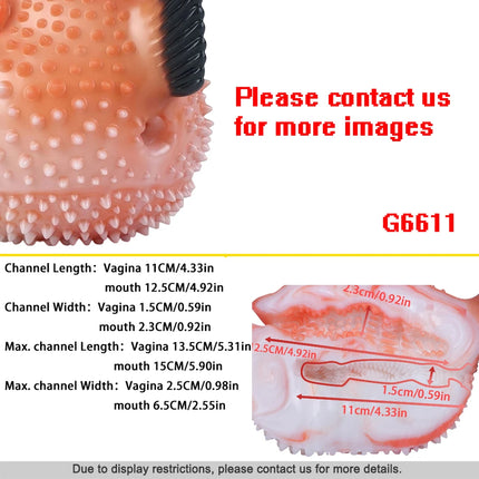 FJBHBD Fantasy Dragon Male Masturbator Ultra Realistic Silicone Dual Channel Vagina Anal Pocket Pussy Adult Men Sex Toy GEEBA