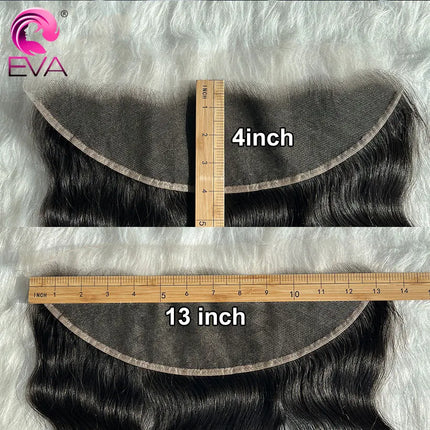Eva Hair 5x5/6x6 HD Lace Closure Invisible Swiss HD Lace Melt All Skins Human Hair 13x4/13x6 HD Lace Frontal Closure 2x6 HD Lace