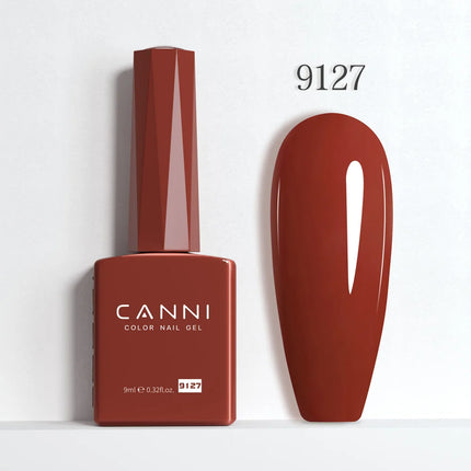 9ml CANNI Gel Nail Polish HEMA FREE TPO FREE Round Brush Gorgeous Color Soak Off UV LED Semi Permanent Gel Varnish Winter Nails