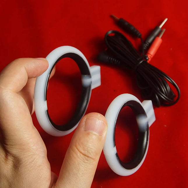 Electric Shock Penis Cock Ring, Electrostimulator for Men, E-stim, Electro BDSM Sex Toys, Electrosex Electrostimulation