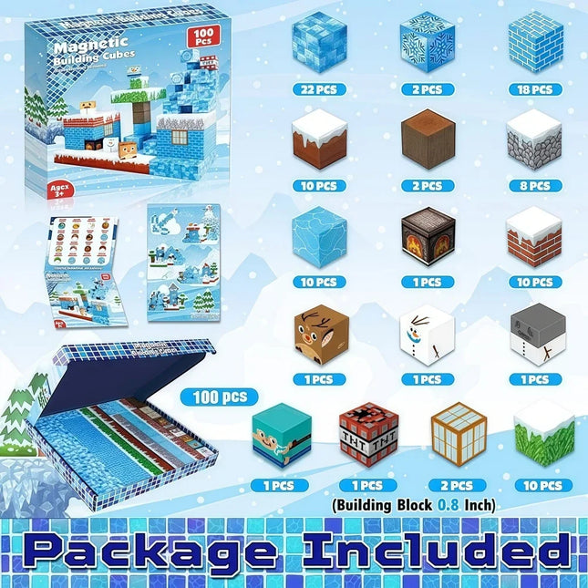 Ice Snow Magnet Blocks / Blocs Glace Neige