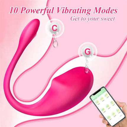 Wearable G Spot Massager for Women - Mini Vibrator with App Remote Control Rechargeable Clitoral Vibe for Couples Adult Sex Toy