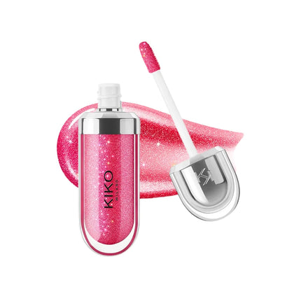 Original Kiko 3D Mirror Lip Glaze Waterproof Non Fading and Non Stick Cup Gentle Bean Paste Color Fine Shiny Point Charm Red