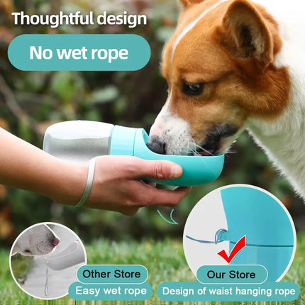Portable Dog Cat Water Bottle with Storage Food and Water Container for Puppy Pets dogs Feeder Bowl Outdoor Travel Pet supplies