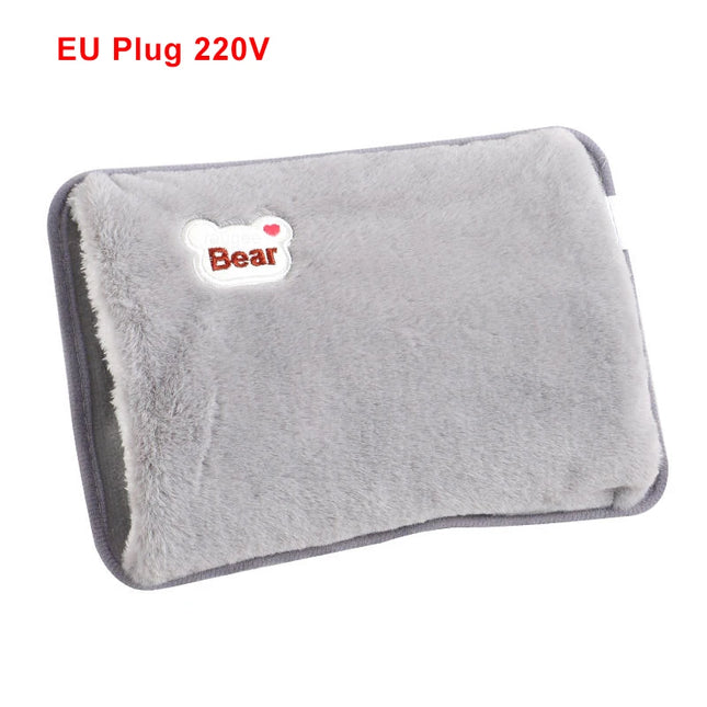 Electric Hand Warmer Bag EU Plug Rechargeable Reusable Hand Warmer For Abdomen Hands Warm Pocket Hot Water Injection Heating Bag