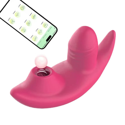 APP Bluetooth Control Licking Vibrator Panties Wearable Vibrating Massager Clitoris Stimulator Female Adults Sex Toys for Women