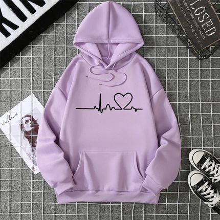 2025 Winter New Women's Hoodie High Street Unisex style Double Pockets Sweatshirts Outerwear Plus-Size Women's Clothing CYXX247