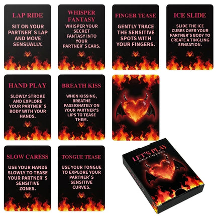 sex toys for Couple let's play Interactive Game Cards 50PCS Color Box Pack Romantic Lover Fun intimate sex game Adult products
