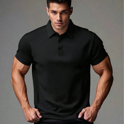 Men's Casual Breathable Business POLO Shirt Boyfriend Style Summer Hip Hop Men Clothing Casual Daily Street Polo Harajuku Y2k