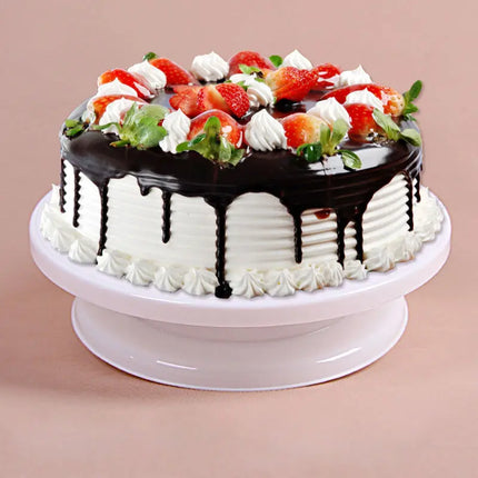28cm Pastry Turntable Plastic Cake Rotating Table Anti-skid Round Cake Turntables Stand Cake Decorating Baking Tools
